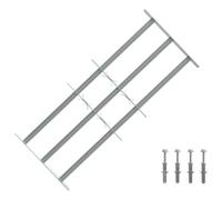 vidaXL Reja de seguridad para ventanas ajustable con 3 travesaños 700-1050 mm