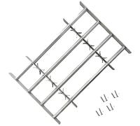 vidaXL Reja de Seguridad para Ventanas Ajustable con 4 Travesaños 500-650 mm