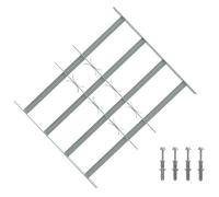 vidaXL Reja de Seguridad para Ventanas con 4 Barras Transversales