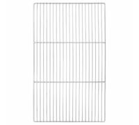 vidaXL Rejilla de Parrilla Plateado 67 x 40 cm Acero Inoxidable