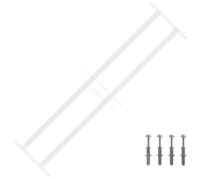 vidaXL Rejilla de Seguridad para Ventanas con 2 Barras Cruzadas