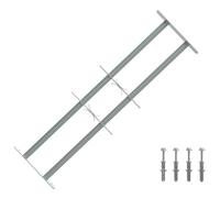 vidaXL Rejilla de Seguridad para Ventanas con 2 Barras Cruzadas 3 uds.