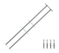 vidaXL Rejilla de Seguridad para Ventanas con 2 Barras Cruzadas 3 uds.