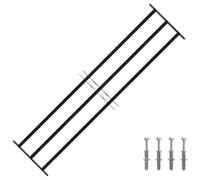 vidaXL Rejilla de Ventana 174 x 45 cm Acero con Revestimiento en Polvo, Reja de Ventana Ajustable, Cubierta Funcional para Seguridad Moderna, Toque Elegante para tu Sala