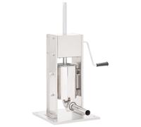 VidaXL Rellenador De Salchichas Manual Plateado 3 L De Acero Inoxidable