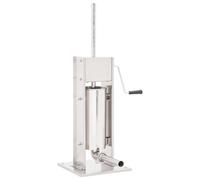 VidaXL Rellenador De Salchichas Manual Plateado 5 L Acero Inoxidable