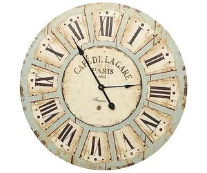 vidaXL Reloj de Pared Moderno Analógico Decorativo Salón Sala de Estar Habitación Dormitorio Oficina Casa Hogar Robusto de MDF Multicolor 60 cm