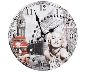 vidaXL Reloj de Pared Vintage 30 cm