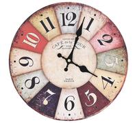 vidaXL Reloj de Pared Vintage Colorido 30 cm