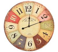 vidaXL Reloj de Pared Vintage Colorido 60 cm