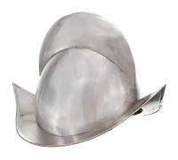 vidaXL Réplica de Casco de Caballero Medieval rol en Vivo Larp Cruzado Armadura Guerrero Antiguo Temática Histórica Halloween Cosplay Acero Plateado