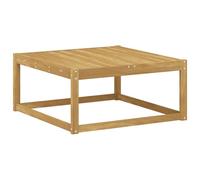 vidaXL Reposapiés de Exterior Madera de Acacia Sólida Blanco, Muebles Modernos para jardín y balcón, diseño Modular al Aire Libre, seccional Duradero y Flexible.