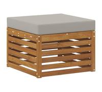 vidaXL Reposapiés de Exterior Madera de Acacia Sólida Natural, Muebles de balcón, diseño Modular Moderno, Resistentes al Clima, para relajación Elegante al Aire Libre