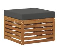 vidaXL Reposapiés de Exterior Madera de Acacia Sólida Natural, Muebles de balcón, diseño Modular Moderno, Resistentes al Clima, para relajación Elegante al Aire Libre