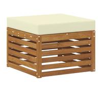 vidaXL Reposapiés de Exterior Madera de Acacia Sólida Natural, Muebles de balcón, diseño Modular Moderno, Resistentes al Clima, para relajación Elegante al Aire Libre