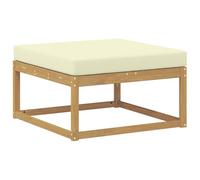 vidaXL Reposapiés de Exterior Poliéster Blanco, Muebles Modernos para jardín y balcón, diseño Modular al Aire Libre, seccional Duradero y Flexible.
