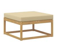 vidaXL Reposapiés de Exterior Poliéster Blanco, Muebles Modernos para jardín y balcón, diseño Modular al Aire Libre, seccional Duradero y Flexible.