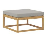 vidaXL Reposapiés de Exterior Poliéster Blanco, Muebles Modernos para jardín y balcón, diseño Modular al Aire Libre, seccional Duradero y Flexible.
