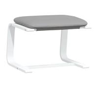 vidaXL Reposapiés de Tela Gris Claro 51x41x40 cm, taburetes, Taburete otomana, Asiento de salón, otomana, Taburete de sofá, Muebles de Sala de Estar
