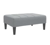 vidaXL Reposapiés de Tela Gris Claro 77x55x31 cm