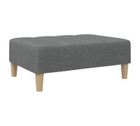 vidaXL Reposapiés de Tela Gris Oscuro 77x55x31 cm, taburetes, Taburete otomana, Asiento de salón, otomana, Taburete de sofá, Muebles de Sala de Estar