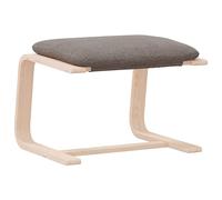 vidaXL Reposapiés, Asiento Silla con Cojín, Taburete Otomana, Muebles para Sala de Estar y Oficina, Estilo Moderno, Tela Gris Taupe