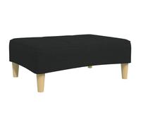 vidaXL Reposapiés de Tela Negro 77x55x31 cm
