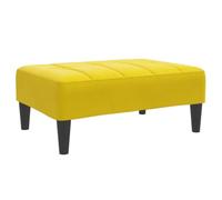 vidaXL Reposapiés de Terciopelo Amarillo 77x55x31 cm