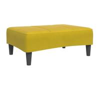 vidaXL Reposapiés de Terciopelo Amarillo 77x55x31 cm