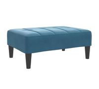 vidaXL Reposapiés de Terciopelo Azul 77x55x31 cm