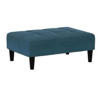 vidaXL Reposapiés de Terciopelo Azul 77x55x31 cm, taburetes, Taburete otomana, Asiento de salón, otomana, Taburete de sofá, Muebles de Sala de Estar