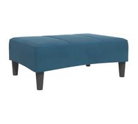 vidaXL Reposapiés de Terciopelo Azul 77x55x31 cm