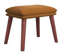 vidaXL Reposapiés de Terciopelo marrón 45x29,5x35 cm