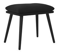 vidaXL Reposapiés de terciopelo negro 45x29,5x35 cm