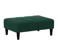 vidaXL Reposapiés de Terciopelo Verde Oscuro 77x55x31 cm