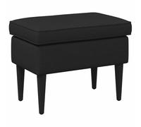 vidaXL Reposapiés Negro 55 x 35 x 41 cm Tela