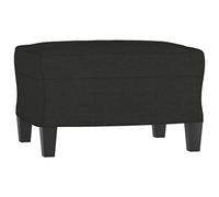 vidaXL Reposapiés Negro 60x50x41 cm Tela, 349331