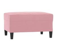 vidaXL Reposapiés Taburete Banco Asiento Otomana Zapatos Patas Sofá Salón Sala de Estar Pasillo Dormitorio Hogar de Terciopelo Rosa