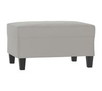 vidaXL Reposapiés Taburete Banco Asiento Otomana Zapatos Patas Sofá Salón Sala de Estar Pasillo Dormitorio Tela de Microfibra Gris Claro