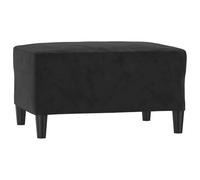 vidaXL Reposapiés Taburete Banco Asiento Otomana Zapatos Patas Sofá Salón Sala de Estar Pasillo Dormitorio Hogar de Terciopelo Negro