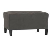 vidaXL Reposapiés Taburete Banco Asiento Otomana Zapatos Patas Sofá Salón Sala de Estar Pasillo Dormitorio de Terciopelo Gris Oscuro