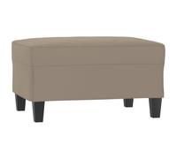 vidaXL Reposapiés Taburete Banco Asiento Otomana Zapatos Patas Sofá Salón Sala de Estar Pasillo Dormitorio Tela de Microfibra Gris Taupe