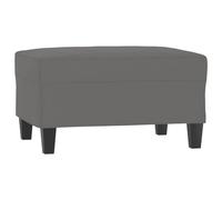 vidaXL Reposapiés Taburete Banco Asiento Otomana Zapatos Patas Sofá Salón Sala de Estar Pasillo Dormitorio Tela de Microfibra Gris Oscuro