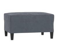 vidaXL Reposapiés Taburete Banco Asiento Otomana Zapatos Patas Sofá Salón Sala de Estar Pasillo Dormitorio de Terciopelo Gris Oscuro