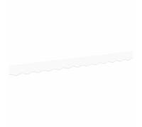 vidaXL Repuesto de Volantes para toldo Blanco 280 x 20 cm Poliéster, Lona Resistente al Clima, Tela UV, fácil de Limpiar, Ideal para jardín, ¡naaa Hay Marco