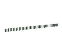 vidaXL Repuesto de Volantes para toldo Verde y Blanco 380 x 20 cm, Lona Resistente al Clima, Tela UV, fácil de Limpiar, Ideal para jardín, ¡naaa Hay Marco