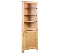 vidaXL Roble Armario Esquina 59x36x180cm Madera Mueble Organizador Guardarropa