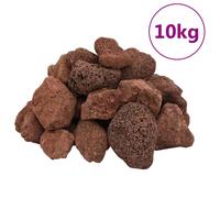 vidaXL Rocas volcánicas para acuario – Piedras decorativas rojas 10 kg 5-8 cm