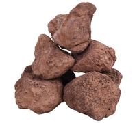 vidaXL Rocas Volcánicas, Piedras de Pecera, Piedras Decorativas para Acuario Tanque, Rocas para Paisajes Submarinos, Rojas 25 kg 10-30 cm