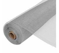 vidaXL Mosquitera Malla Aluminio Plateada 100x500 cm Red Anti contra Insectos